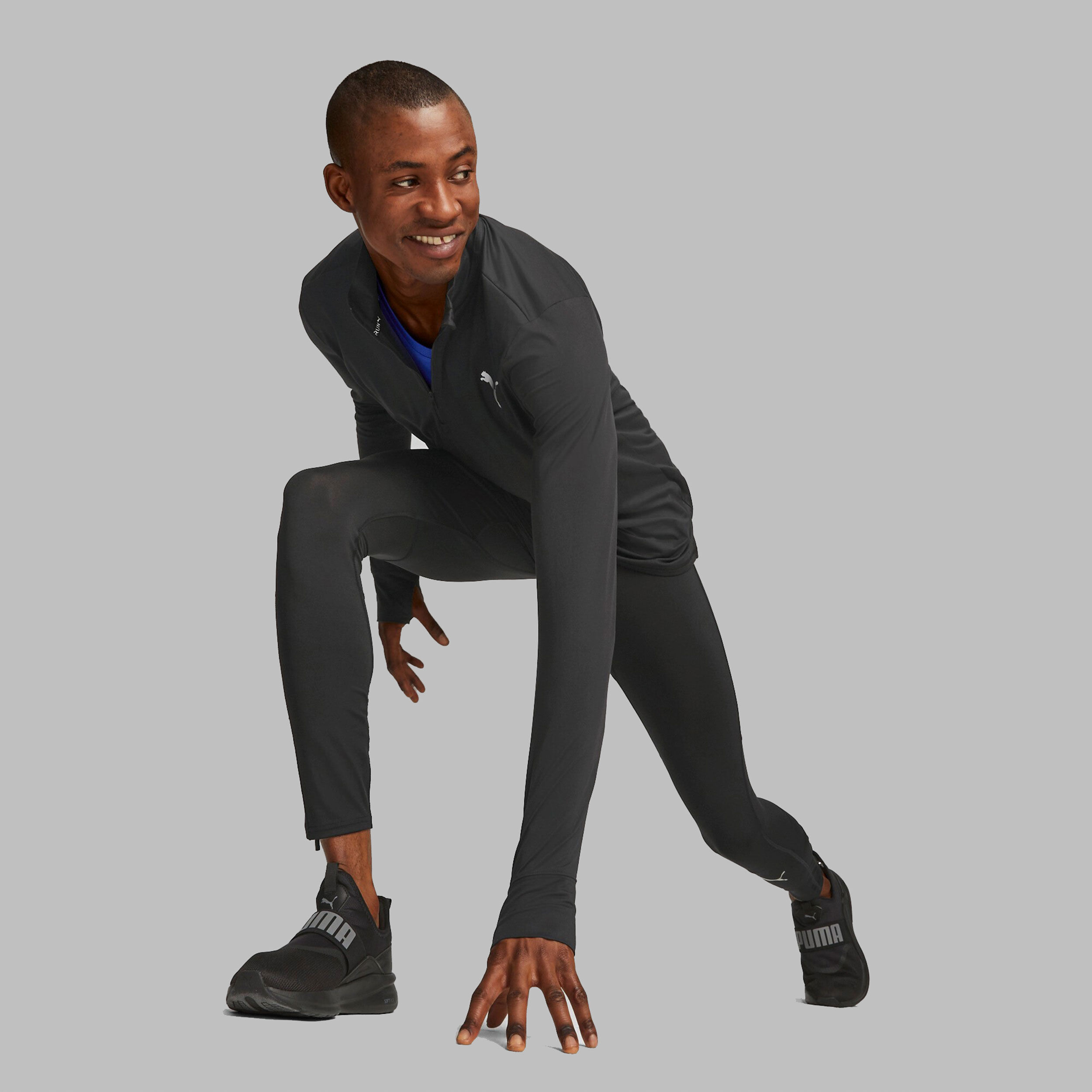 Buy Puma Run Favorite 1/4 Zip Running Shirt Men Black online