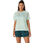 ASICS Clothing ASICS Road Lite-Show Running Shirt Women-Mint,Multicoloured