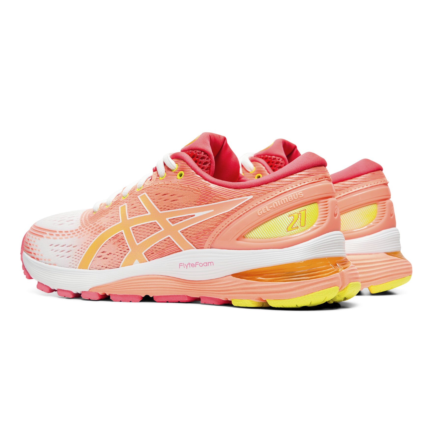 Buy ASICS Gel Nimbus 21 Neutral Running Shoe Women Coral Apricot online Running Point COM