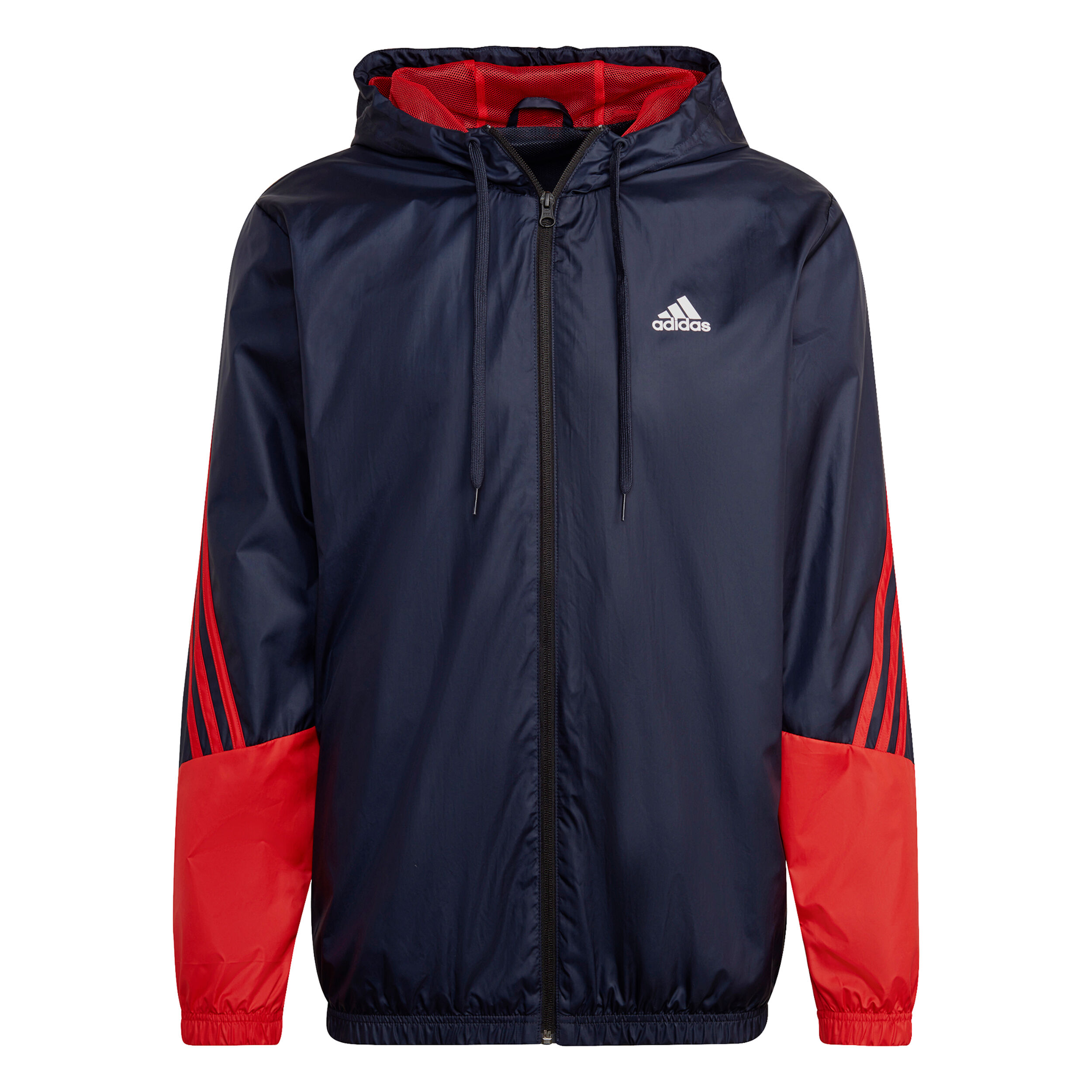 Buy adidas Woven Hooded Tracksuit Men Dark Blue Red online Running Point COM