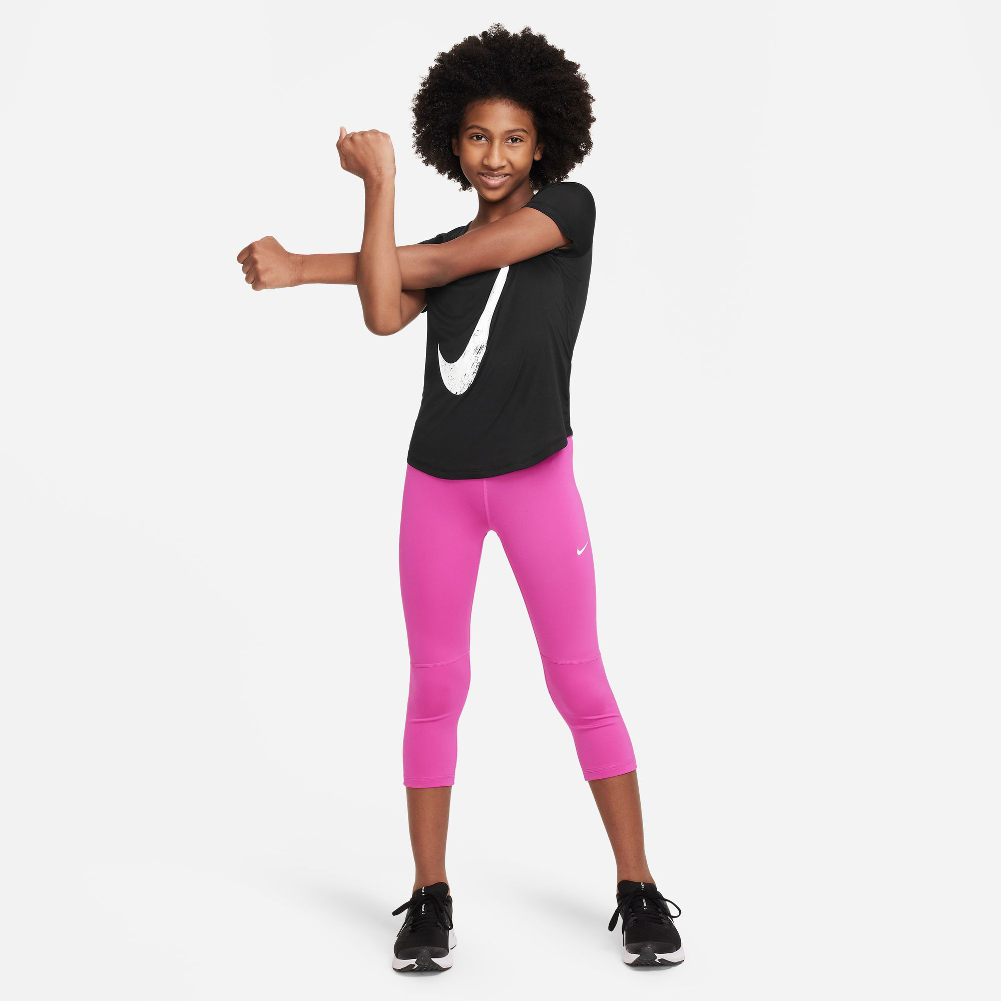 Pink nike training sales tights