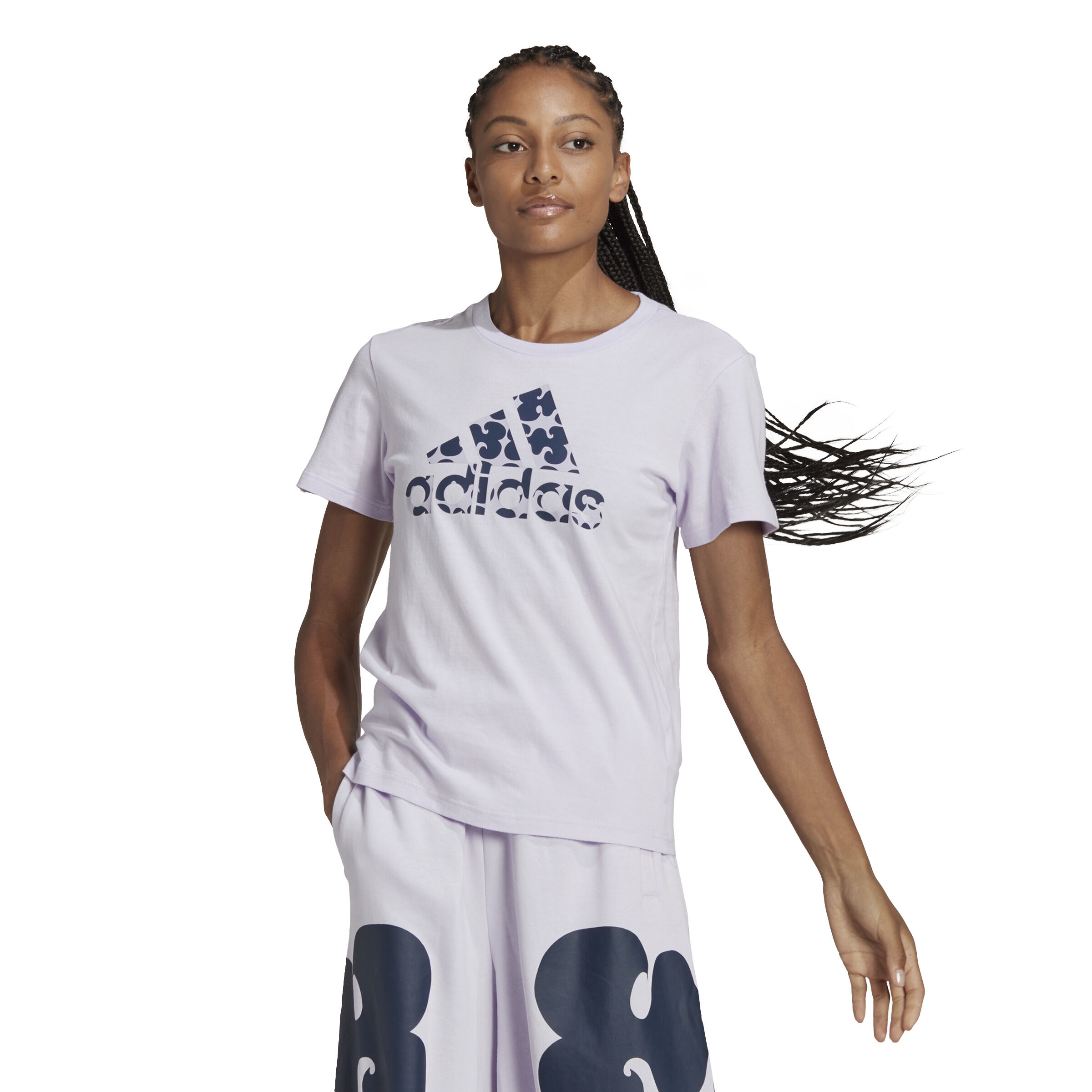 Buy adidas Marimekko Graphic T Shirt Women Lilac Violet online Running Point COM