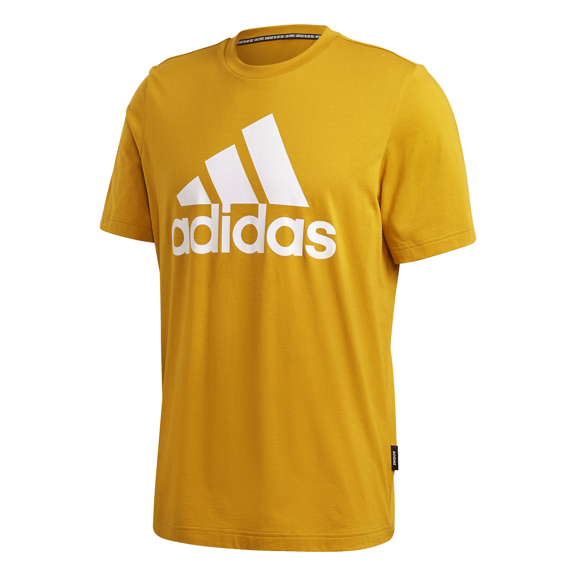 Buy adidas Badge Of Sport T Shirt Men Golden Yellow White in size XXL online Running Point COM