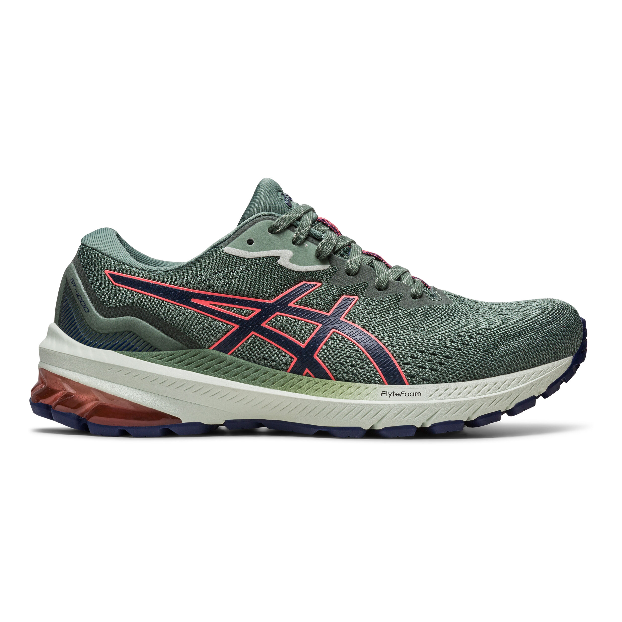Buy ASICS GT 1000 11 TR Trail Running Shoe Women Dark Green Pink online Running Point COM