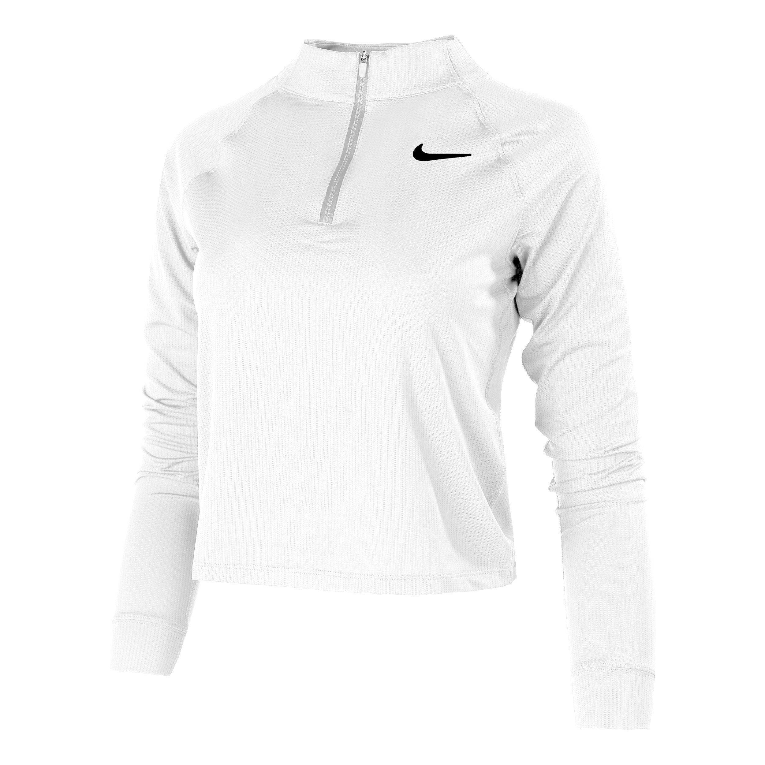 White nike sales half zip