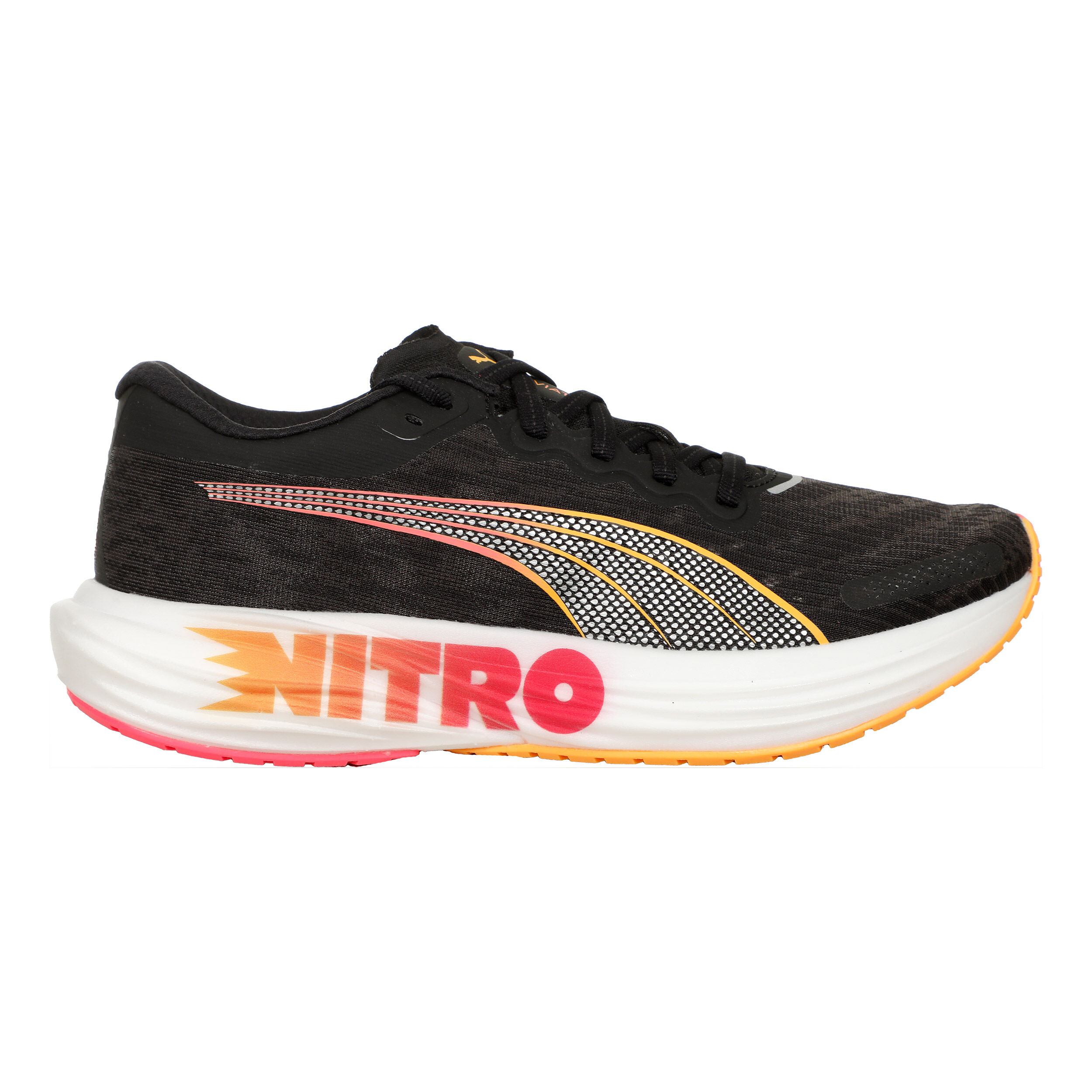 Buy Puma Deviate Nitro 2 FF Neutral Running Shoe Women Black Orange in size 40 5 online Running Point COM