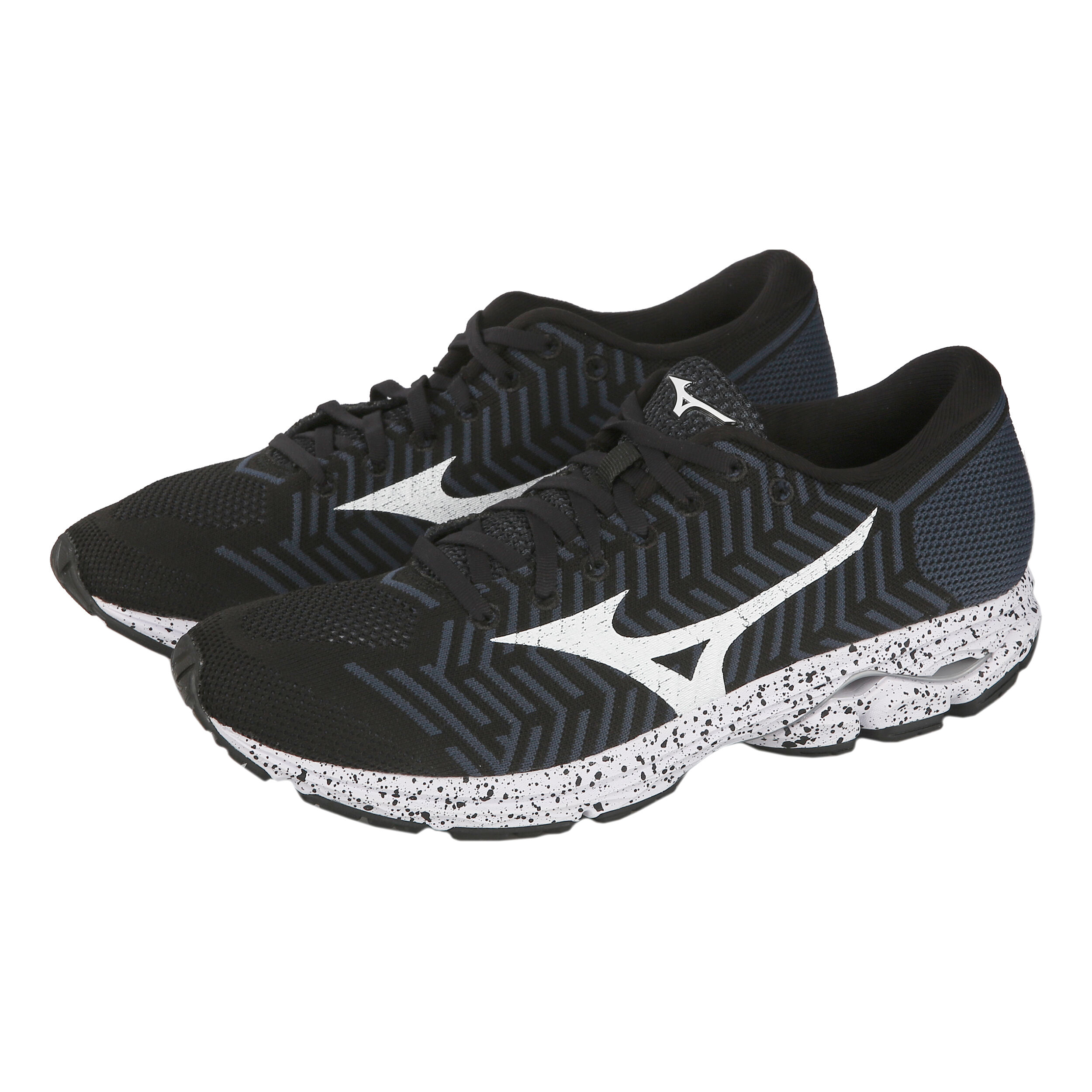 Buy Mizuno Waveknit R2 Neutral Running Shoe Men Black Dark Blue online Running Point COM