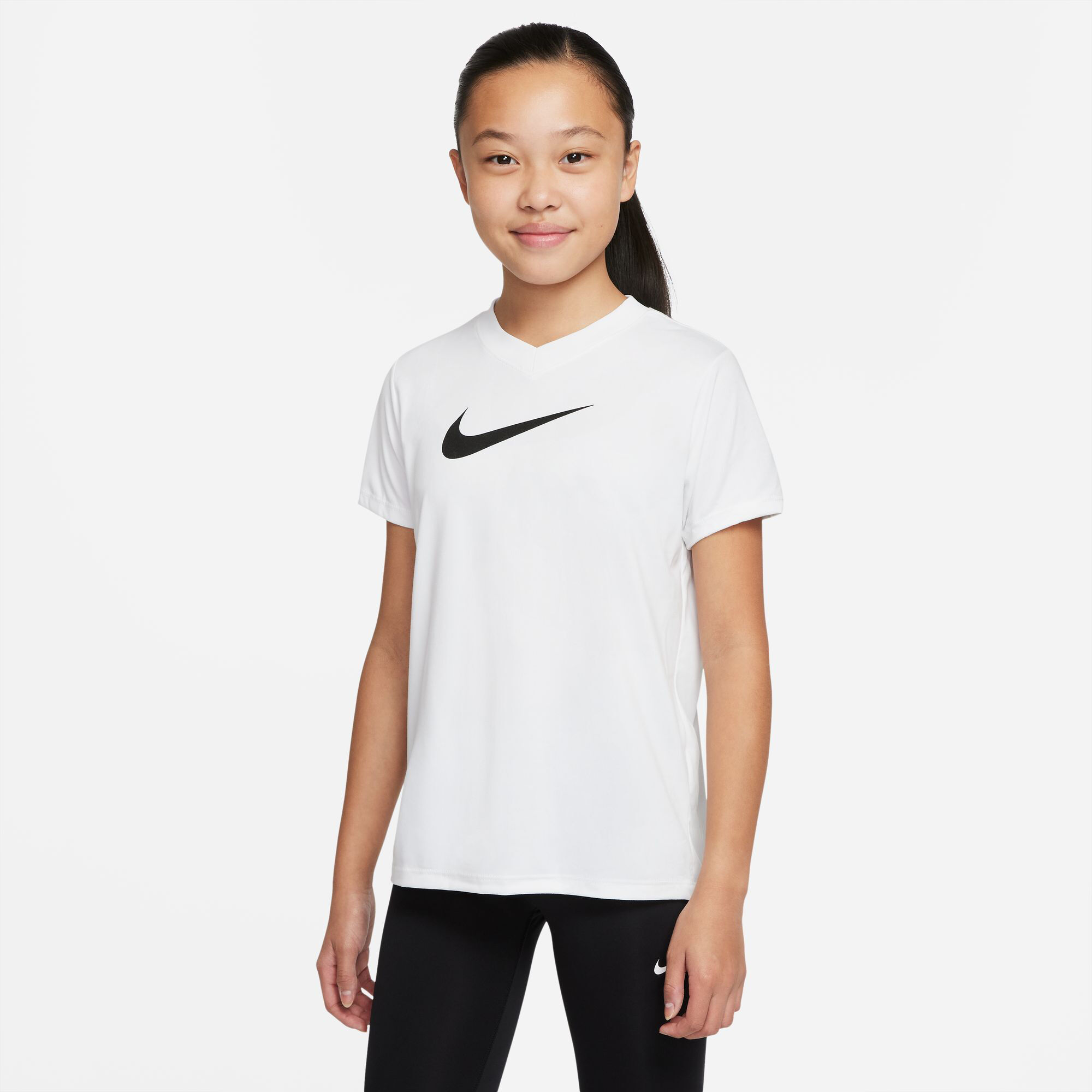 White dri fit t shirt hotsell