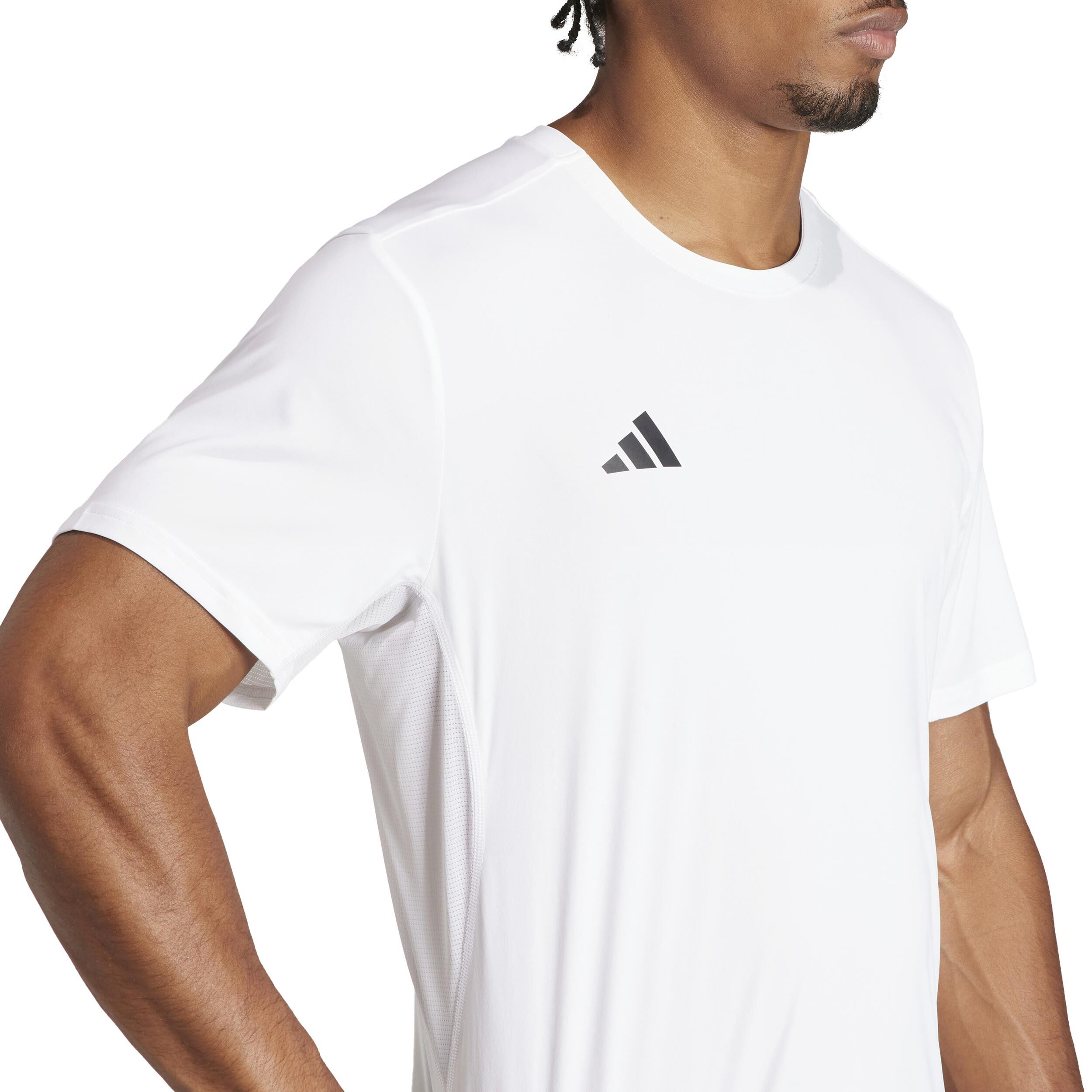 Buy adidas Adizero Essentials Running Shirt Men White in