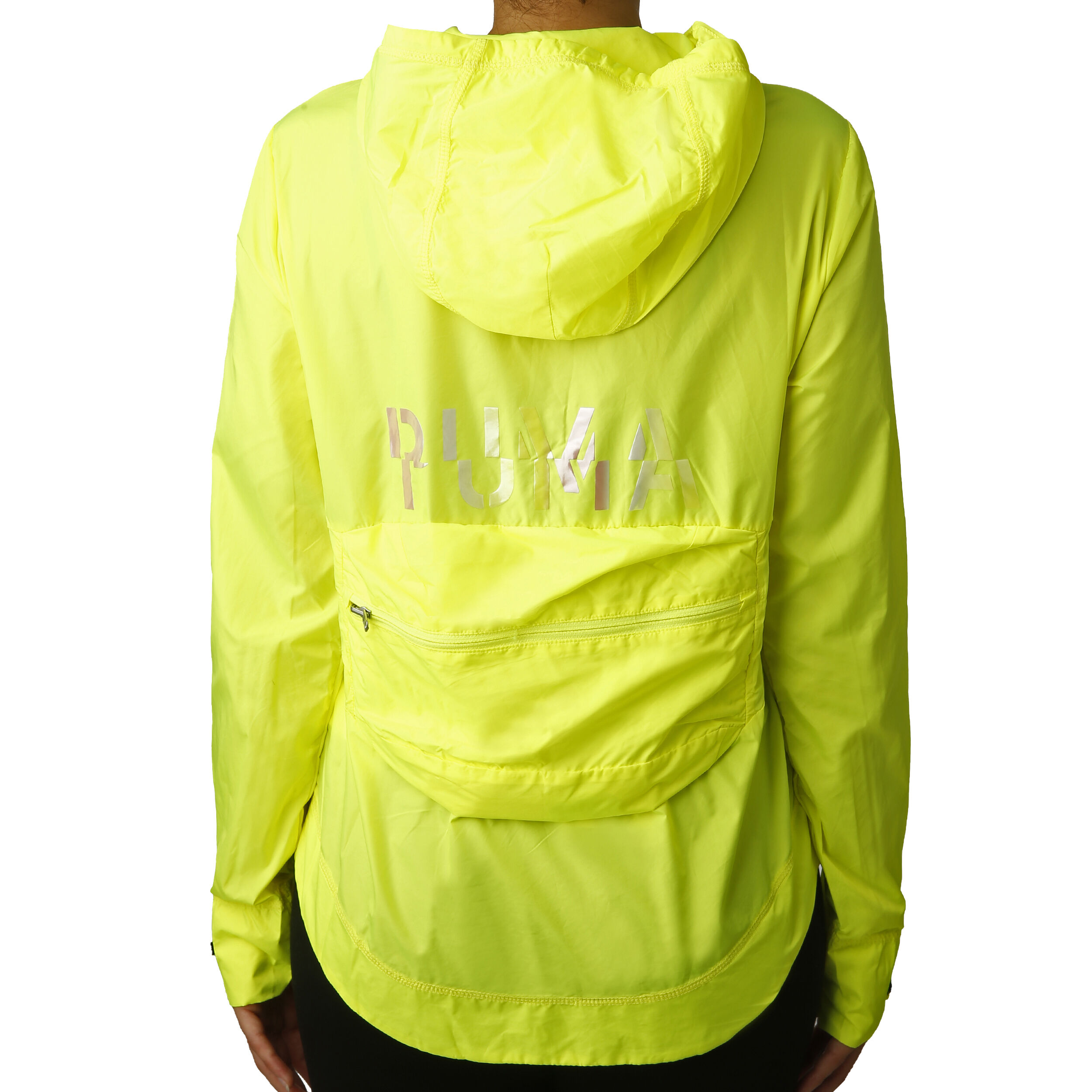 Puma yellow running jacket discount