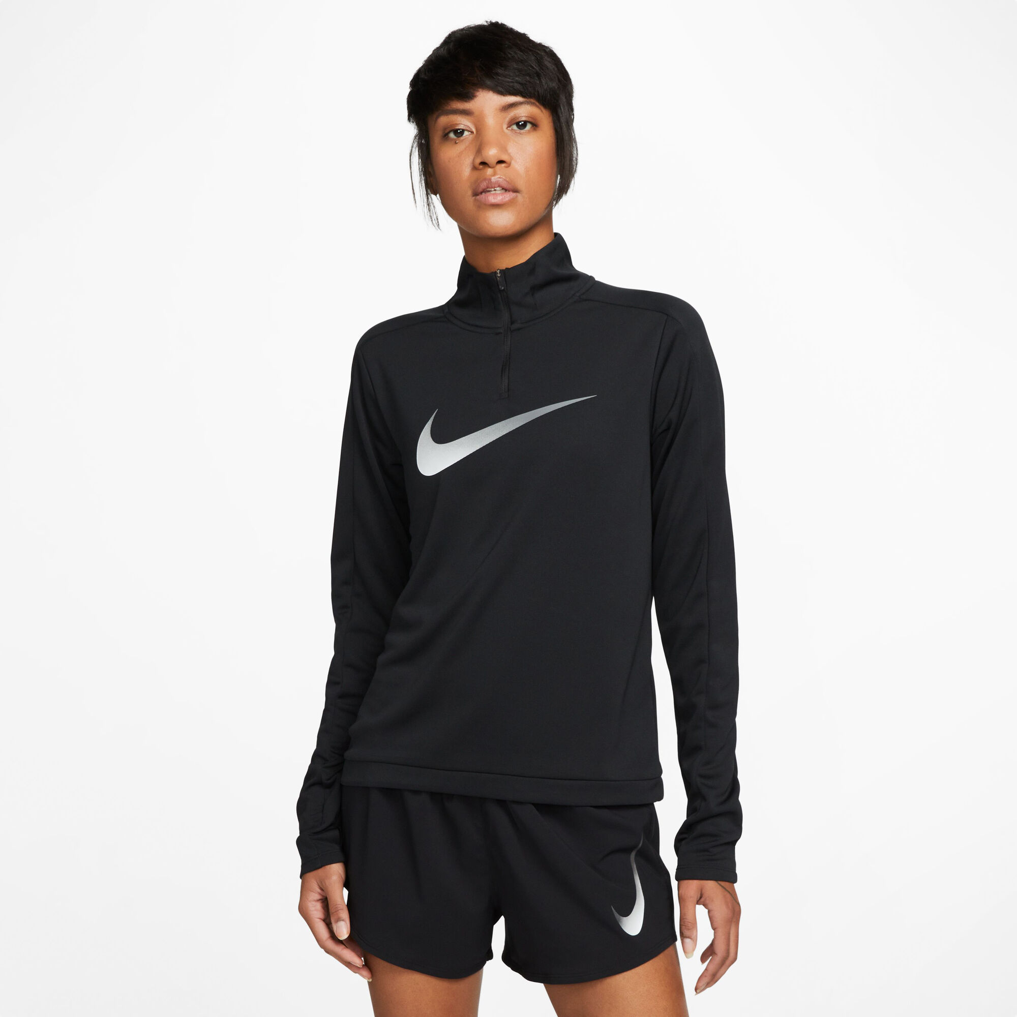 nike women's half zip running top
